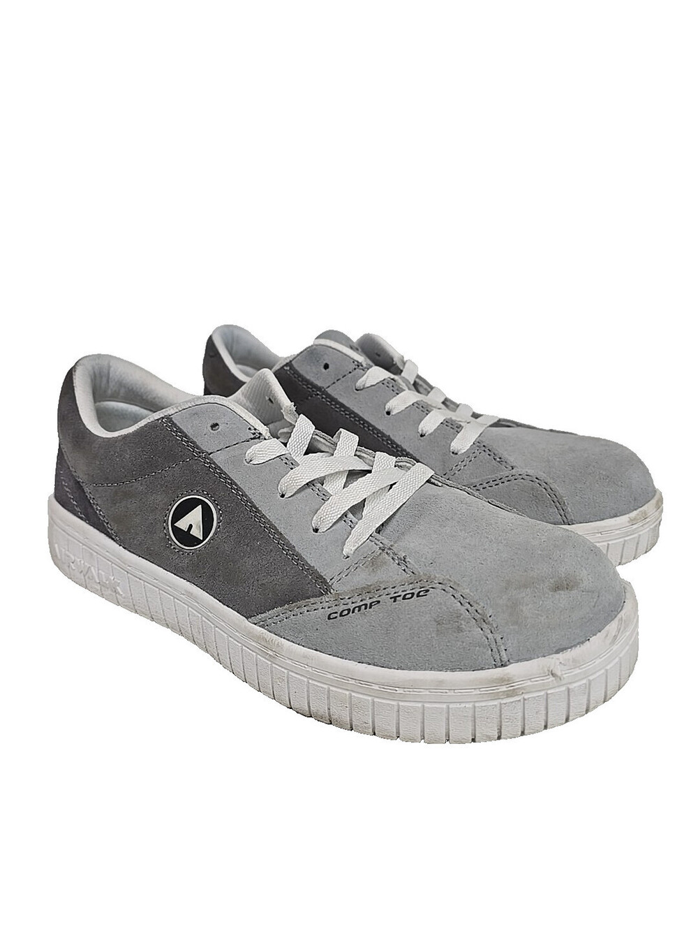 Airwalk Men's Composite Toe Wedge Sole Metal Free Work Shoe AW6100 Gray 10.5D
